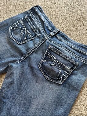 Y2K Warehouse One Denim Capris ✨ Embroidered Ed Hardy Cyber Grunge Jorts Sz 10